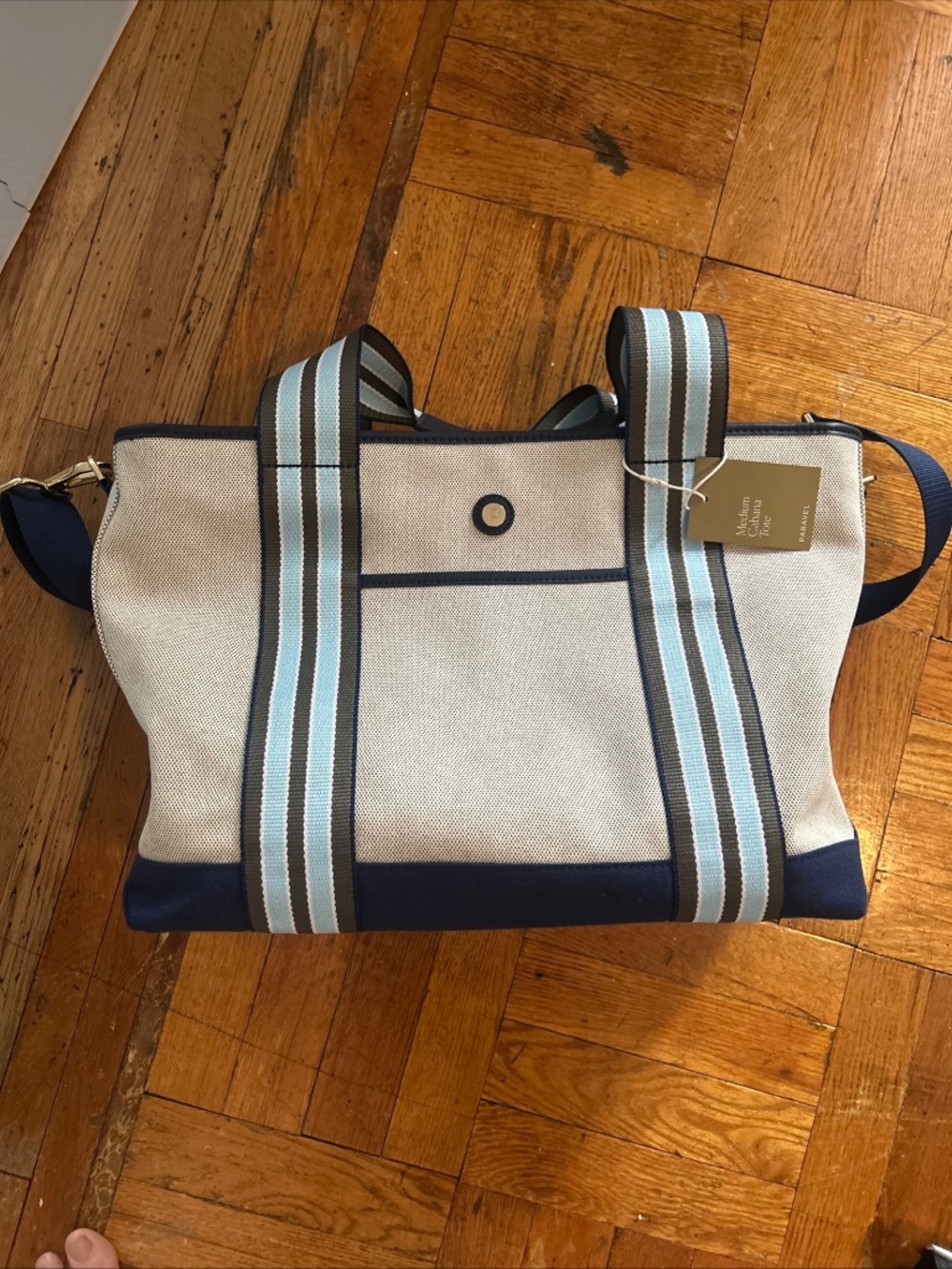 Authentic Paravel MEDIUM Marlin Cabana Tote - chic durable stylish canvas